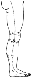 Illustration showing Japanese and Chinese locations of GB34.