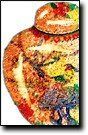 Colorful oriental vase.