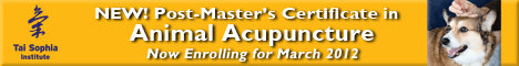 Learn more about the Post-Master's Certificate in Animal Acupuncture.